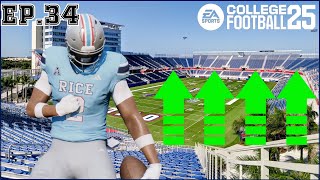 College Football 25 Rice Owls Dynasty Ep34  Can we make it 8 in a row [upl. by Anaud]