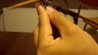 How to Knit a Rib with Double Pointed Needles [upl. by Gintz]