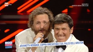 JovanottiMorandi coppia irresistibile sul palco dellAriston  Oggi è un altro giorno 07022022 [upl. by Conrade]