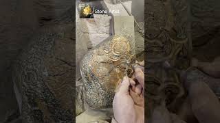 Part 10 HandmadeStone StoneArt StoneCraft HandcraftedStone StoneArtist Short [upl. by Alleen414]