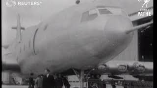 The Brabazon airplane leaves the hangar 1947 [upl. by Airbas684]