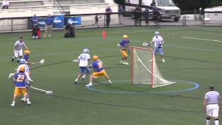 Great Lacrosse Goal  Kyle Wharton of Johns Hopkins [upl. by Macnair]