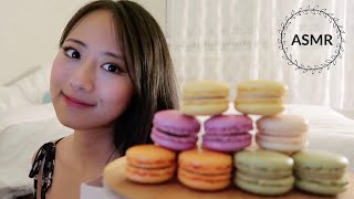 ASMR Eating Macarons  mukbang  ramble [upl. by Power]