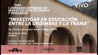 “Investigar en educación Entre la urdimbre y la trama” [upl. by Cammie]