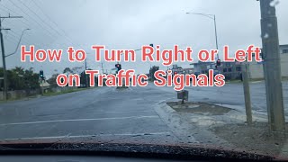 How to turn right or left at traffic Signals [upl. by Lerraf]