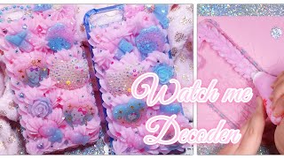 Watch Me Decoden  Pastel Pink Whip Hello Kitty Theme Case [upl. by Nnarual]