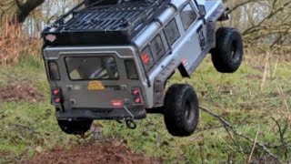 Tamiya CR01  FTX Kanyon lightly modded  Leisurely forest crawler trail 👀 [upl. by Doreg]