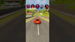 🚘Ronaldo vs Messi Lucky Truck Jump😎beamngdrive simulator shorts ronaldo footballplayer [upl. by Aicissej]