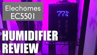 HUMIDIFIER REVIEW AND UNBOXING Elechomes EC5501  Humidity for plants in an IKEA greenhouse cabinet [upl. by Eisnil430]