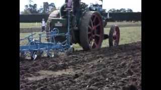 Fowler traction engine ploughing [upl. by Keare]