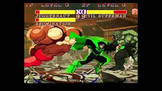 BEST MUGEN FIGHTS JUGGERNAUT AND ABOMINATION vs EVIL SUPERMAN [upl. by Relyhs189]