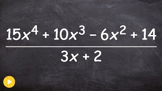 Dividing two polynomials using synthetic division [upl. by Demaggio]