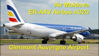 Air Moldova ERAXV Airbus A320 at Clermont Auvergne Airport [upl. by Esyned]