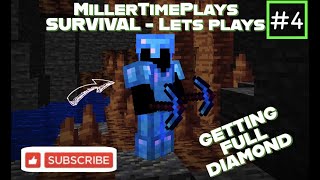 SO WAY BACK IN THE MINE GOT MY PICKAXE SWINGING FROM SIDE Survival lets play 4 [upl. by Aenal257]