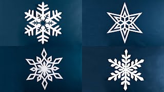 Amazing Snowflakes  How to make snowflakes out of paper [upl. by Atsuj]