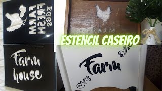 COMO FAZER ESTENCIL CASEIRO USANDO FERRO DE SOLDA DIY homemade stencil using soldering ironDIKINHA [upl. by Diane]