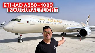 The Future of Etihad  A3501000 Inaugural Flight [upl. by Shien]