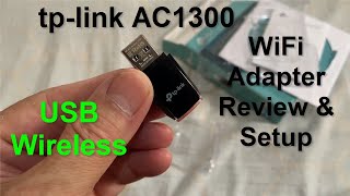 TPLink Archer T3U AC1300 Wireless WiFi USB Adapter Setup amp Review [upl. by Nylecsoj]