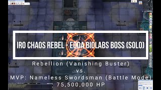 iRO Chaos Rebellion  Edda Biolab BossMVP Solo  Vanishing Buster  Shotgun [upl. by Noitna]