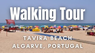 Tavira  Beach Walk 4k Portugal Algarve  Join Me and Explore [upl. by Layol]