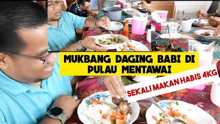 Heboh Pendi Aceh Mukbang BPK Di Mentawai Habis 4 Kilo😂 Kolestrol Lewat [upl. by Keldon]