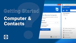 Getting Started with TeamViewer  Computers amp Contacts [upl. by Leelaj]