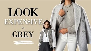 CLASSIC ways to wear GREY and Look EXPENSIVE  Classic Style [upl. by Patsy]