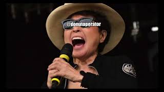 Yoko Ono screaming vs Trump 非国民オノヨーコの [upl. by Ecikram]