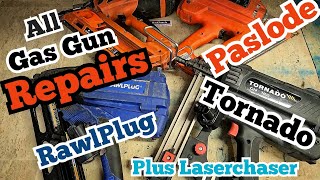 Another massive load of nail gun powertools in for repair Paslode Rawlplug tornado amd Tjep [upl. by Lamberto]