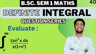 Evaluate integral 0 to infinity tan1 x x1x2 dx  Integration of tan inverse x x1x² [upl. by Llerrehc]