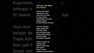 Lirik Lagu Satu Mimpi Farel PrayogaKu punya satu mimpi ku tanamkan di hati [upl. by Islean]