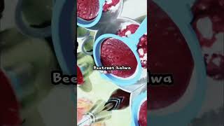 Beetroot halwa🍴🤍🌸😋 Easy way to receipehalwa halwarecipe shortfeed [upl. by Einnol]