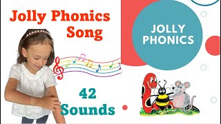 Jolly Phonics Song 42 Soundsジョリーフォニックス歌 42音 子ども英語発音 [upl. by Atsiuqal96]