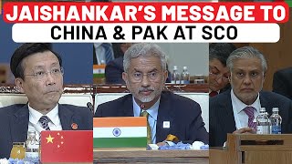 SCO Summit Jaishankar Calls Out Pakistan Makes Veiled Jibe At China ‘Expose Countries…’  Watch [upl. by Sylvia]