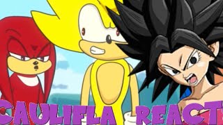 “WTF KNUCKLES”  Caulifla Reacts To SONIC vs GOKU RAP BATTLE PART 2 by SSJ9K1 [upl. by Countess]