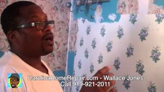 Raleigh NC  Wallpaper RemovalPainting Over Wallpaper Wallace Jones  CarolinaHomeRepaircom [upl. by Alodi]