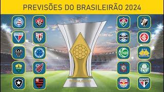 PREVISÕES DO BRASILEIRÃO 2024 [upl. by Anuahsat]