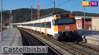 Castellbisbal R4  R8  Rodalies Barcelona  Renfe Civia  447  253 [upl. by Jonathan495]