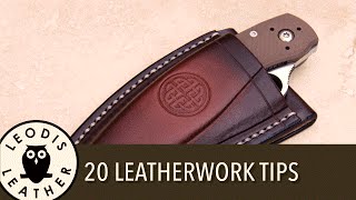 20 Ways to Improve Your Leatherwork [upl. by Adnal990]