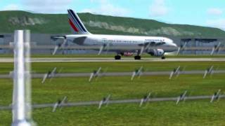 Air France A320211 New Colors landing in Geneva [upl. by Leitnahs]