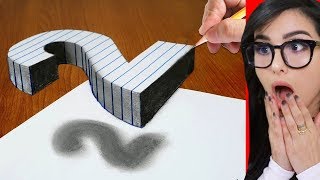 How To Draw 3D ART illusion On Paper [upl. by Luwana]