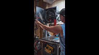 Resaw King Blade Resawing Wide Ambrosia Maple on the 14BX Bandsaw WoodworkingTools Bandsaw [upl. by Cutcheon]