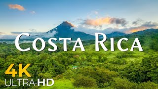 Costa rica 4K Amazing Aerial Film  Relaxing Music Along With Beautiful Nature Videos  Video 4K HDR [upl. by Rahcir606]