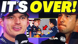 HUGE BOMBSHELL For PEREZ After VERSTAPPENS SHOCKING STATEMENT  F1 NEWS [upl. by Fran]