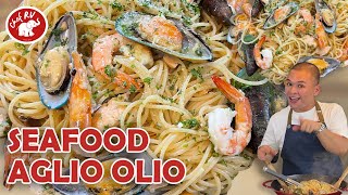 SEAFOOD AGLIO OLIO [upl. by Ahsila]