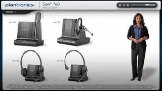 Lync Interactive Setup Guide using Plantronics Savi W740 wireless headsets Amigo [upl. by Dyraj]