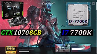 INTEL I7 7700K  GTX 1070 8GB  VALORANT Competitive Settings 1080p [upl. by Dnomayd]