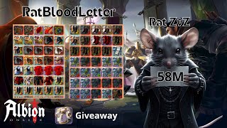 58M IN 1 DAY 🐀ZVZ RAT 🐀 GUCCI KILLS 🐀 ALBION ONLINE 🐀 [upl. by Akcirederf138]