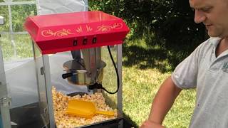 How to use 8oz Popcorn Machine kettle  Party Rentals  Home Theater  Movie FULL DEMO [upl. by Gertrud261]