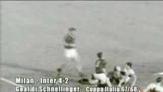 Karl Heinz Schnellinger for Milan vs Inter in Coppa 6768 [upl. by Maxy]